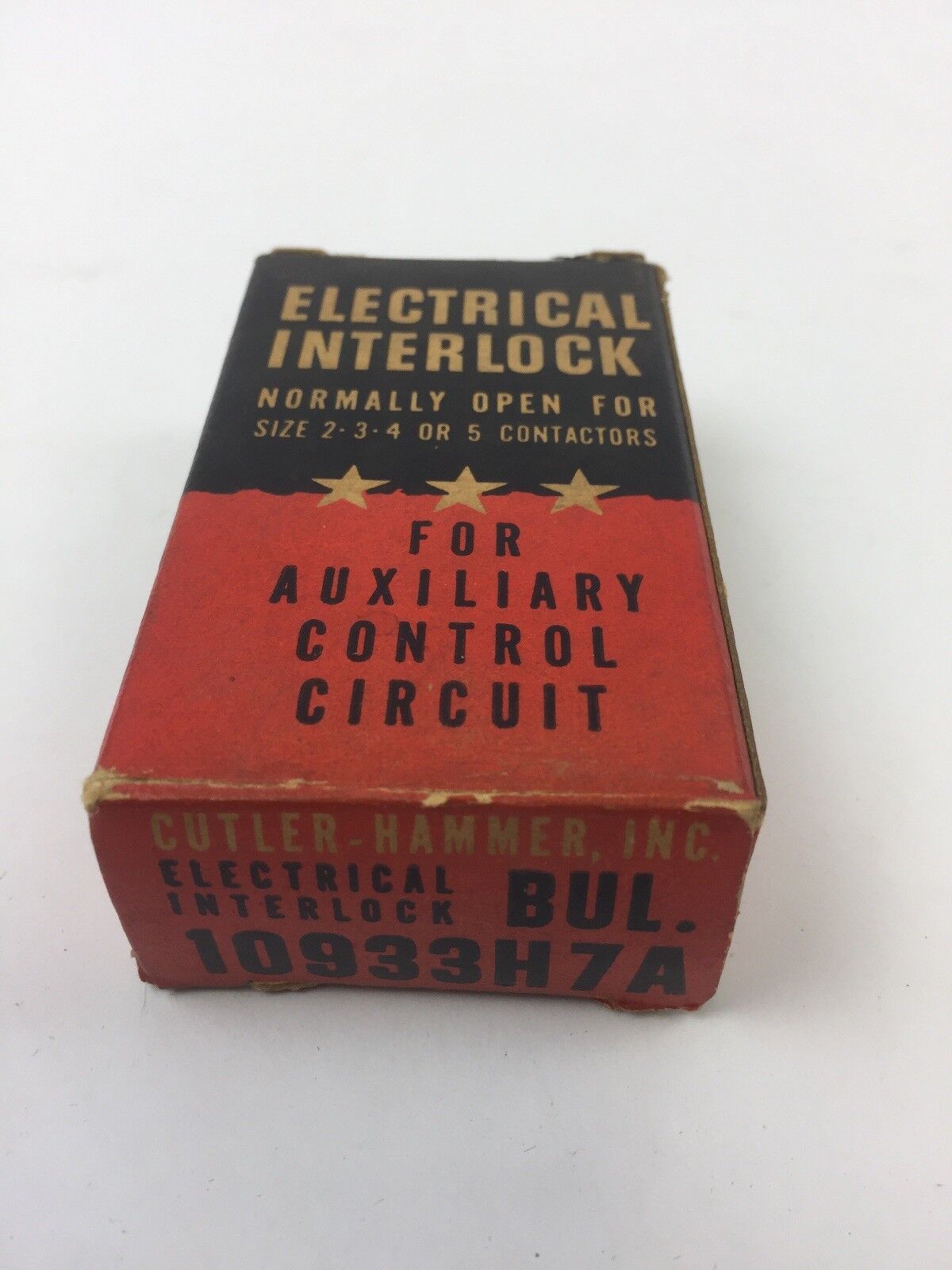 CUTLER HAMMER 10933H7A ELECTRICAL INTER LOCK FOR AUXILIARY CONTROL CIRCUIT