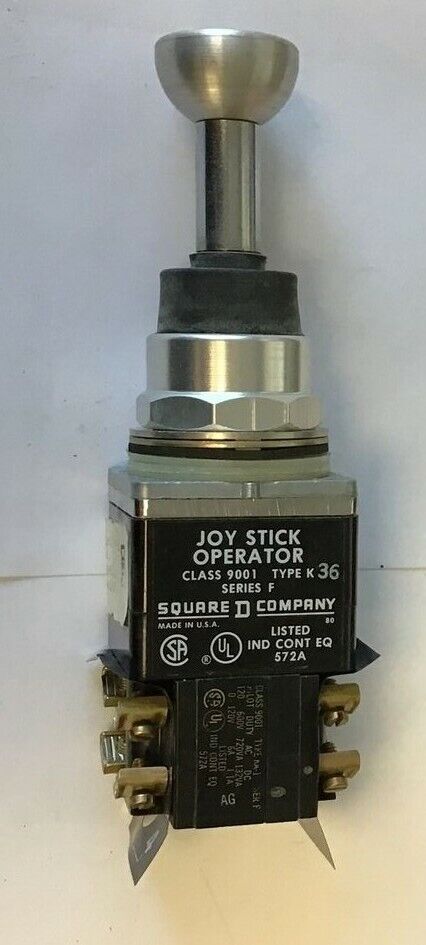 SQUARE D  9001 TYPE K36 JOY STICK OPERATOR SER.F W/ 9001 KA-1 SER.F CONT.BLK