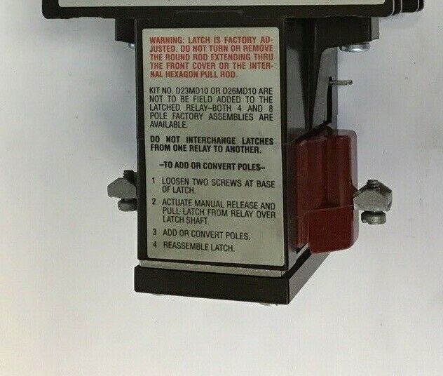 CUTLER HAMMER TYPE M LATCHED RELAY D26MR312A SER.A3
