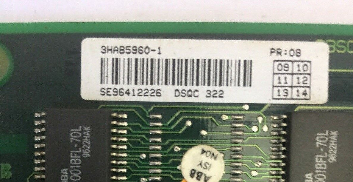 ABB 3HAB5960-1 3BSC 980 006 R168 ROBOT PROCESSOR BOARD