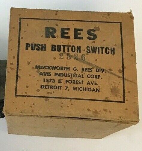 MACKWORTH G. REES KEYED SWITCH 2526