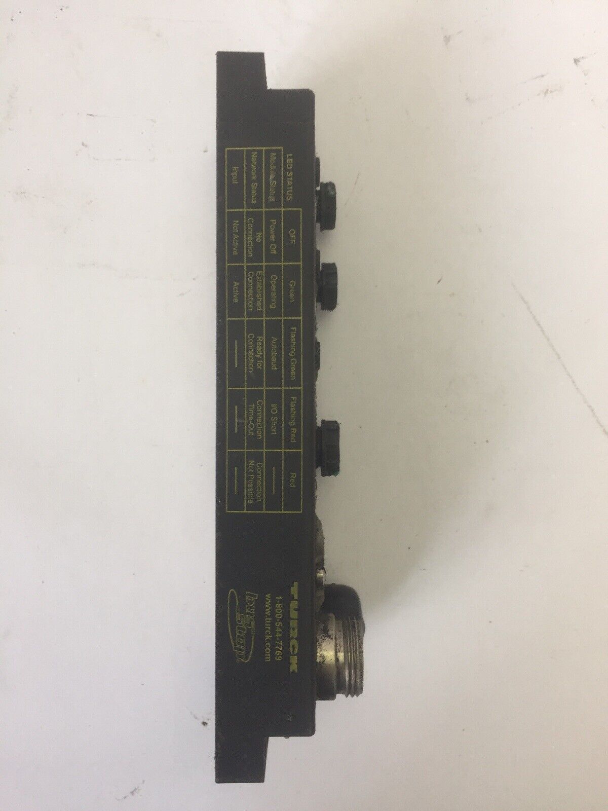 TURCK FDNL-S1600-T-0203 BUS STOP DEVICENET 11-26VDC 16 IN STATION F/W VER 5.003