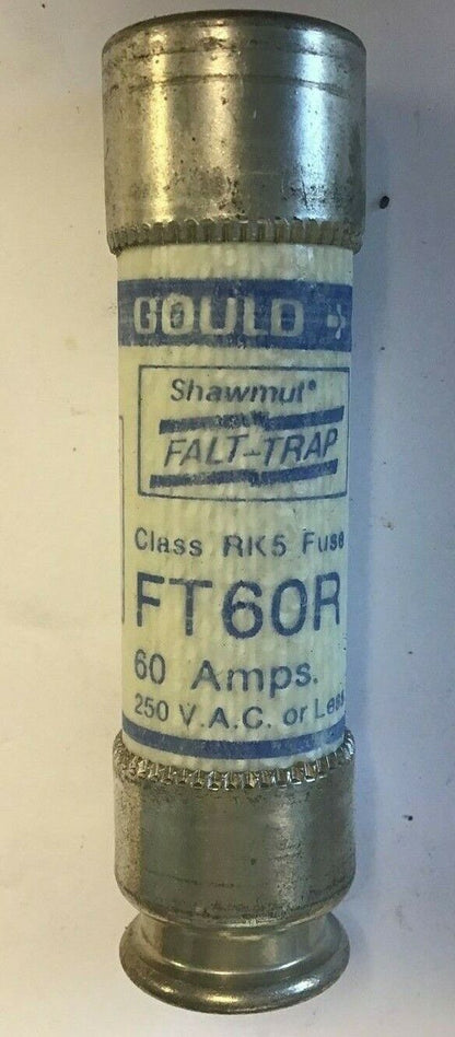 GOULD SHAWMUT FT60R FALT-TRAP CLASS RK5 60A 250VAC ****LOTOF10****