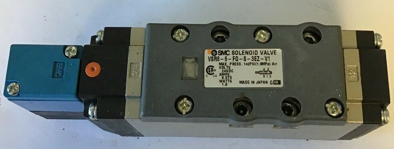 SMC VSR8-6-FG-S-3EZ-V1 SOLENOID VALVE 142PSI