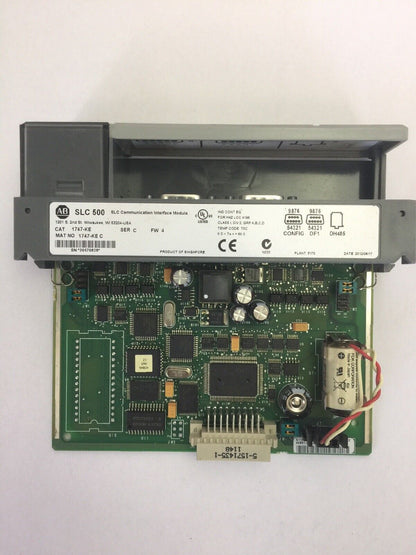 ALLEN BRADLEY 1747-KE SER C FW 4 DH485/RS232C INTERFACE MODULE SLC500