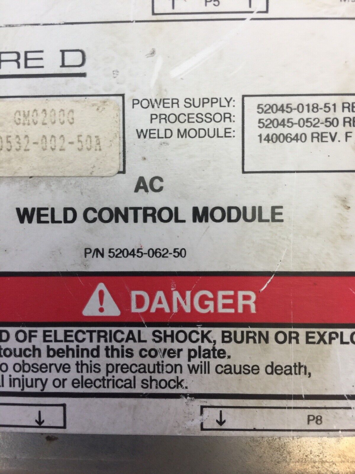 SQUARE D 52045-062-50 AC WELD CONTROL MODULE