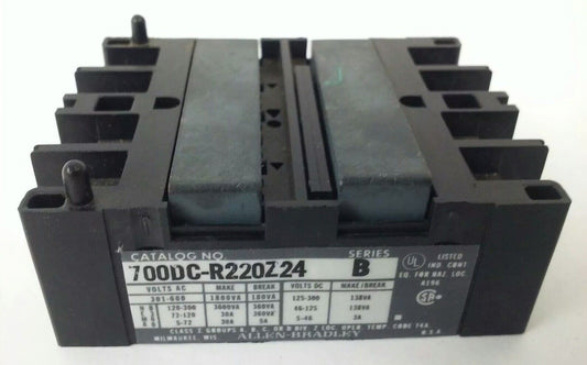 ALLEN BRADLEY, 700DC-R220Z24 SER.B, 600V, 30A, MISSING PARTS