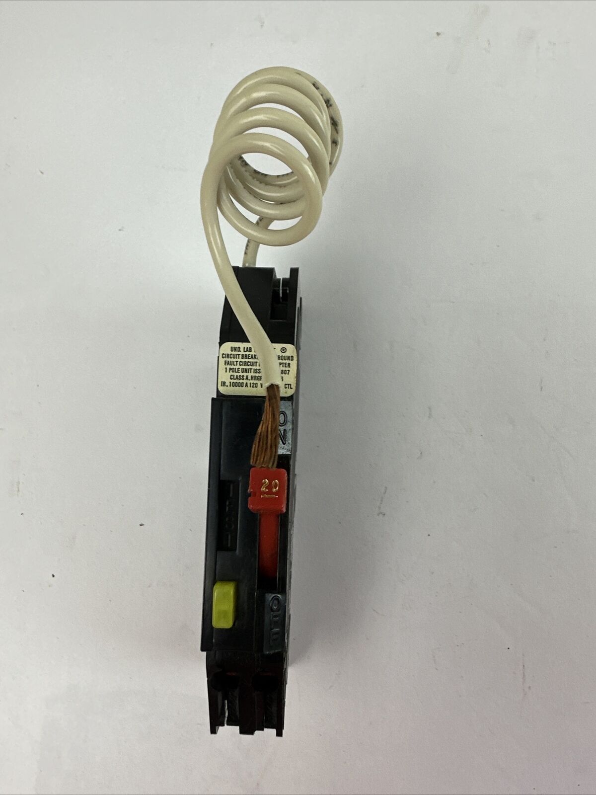 SYLVANIA HRGF-20 GROUND FAULT Q-R CIRCUIT BREAKER 20AMP 1POLE 120VAC TYPE HRGF