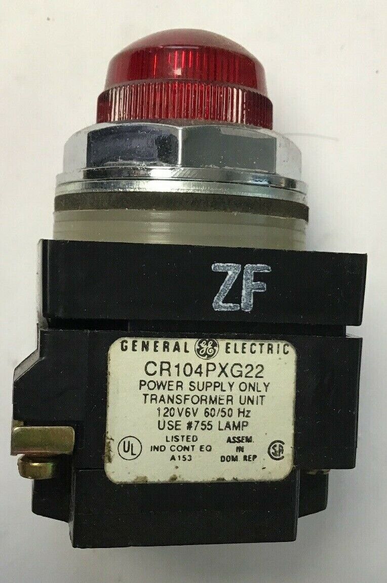 GENERAL ELECTRIC CR104PLG32R INDICATING LIGHT REP CAP 120V 60/50HZ