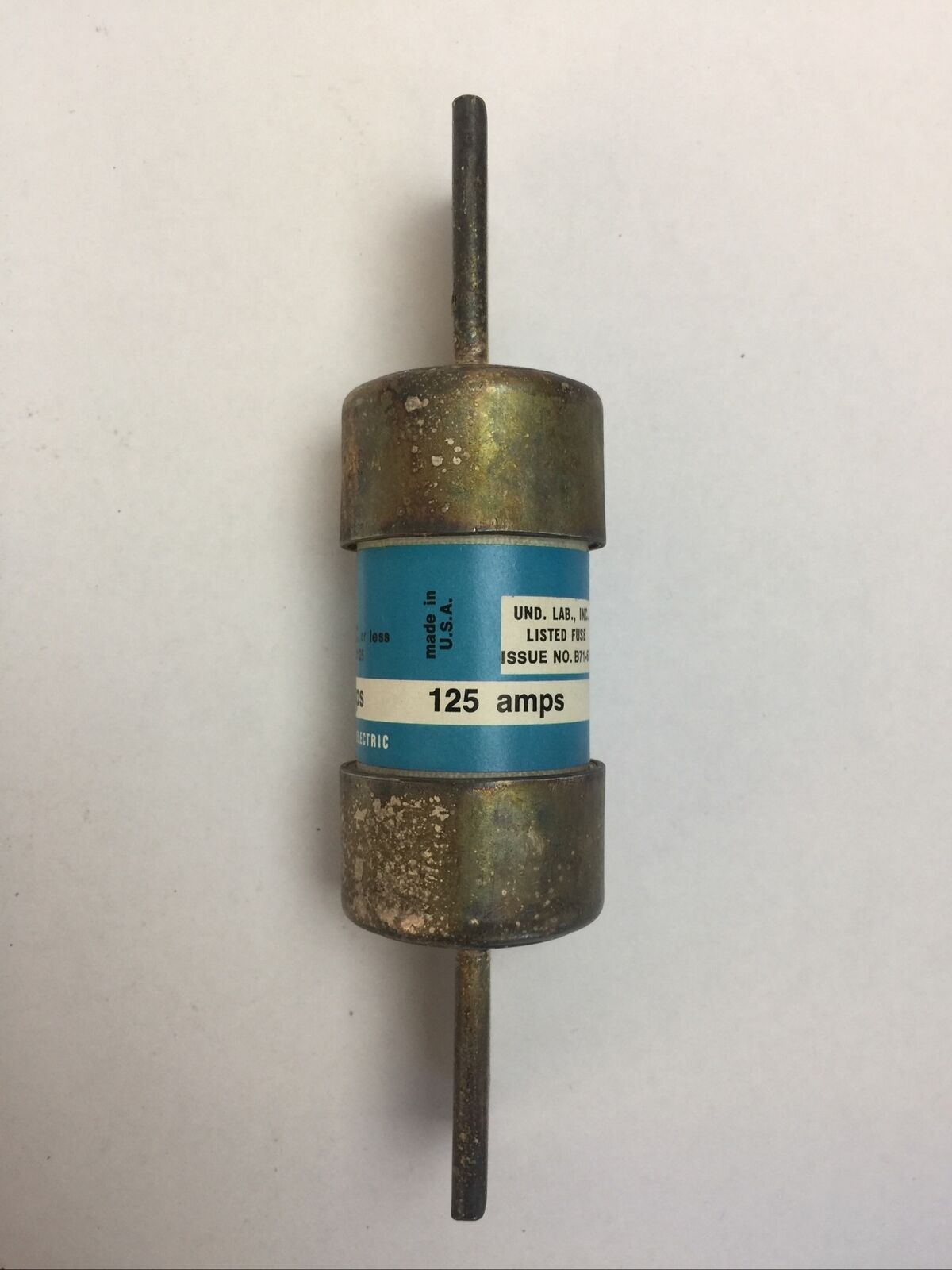 GE GF8B125 CLF FUSE 600VAC 125AMP CLASS J