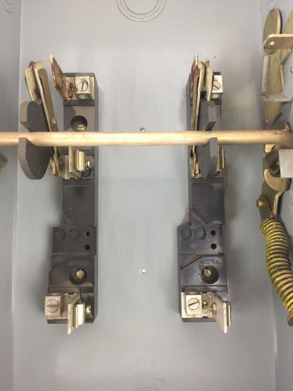 WESTINGHOUSE GFN323N SAFETY SWITCH 240 VAC 100 AMP TYPE 1 ENCLOSURE INDOOR