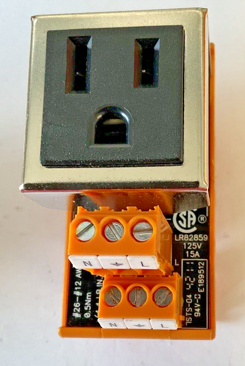 WEIDMULLER 9915480000 ELECTRICAL RECEPTACLE LR82859 125V 15A ***LOTOF2***