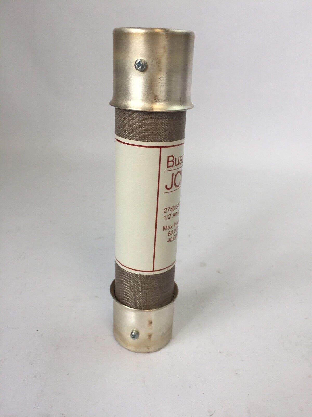 BUSS JCW-1/2E FUSE 2750/5500VAC 1/2AMP 60HZ