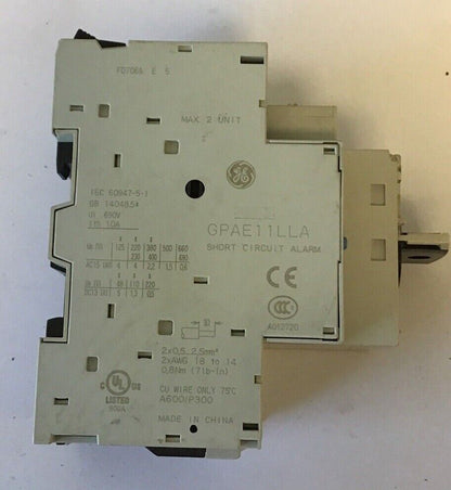 GENERAL ELECTRIC GPS1BHAM MANUAL MOTOR STARTER GPAE11LLA& (2) GPAC10FBA