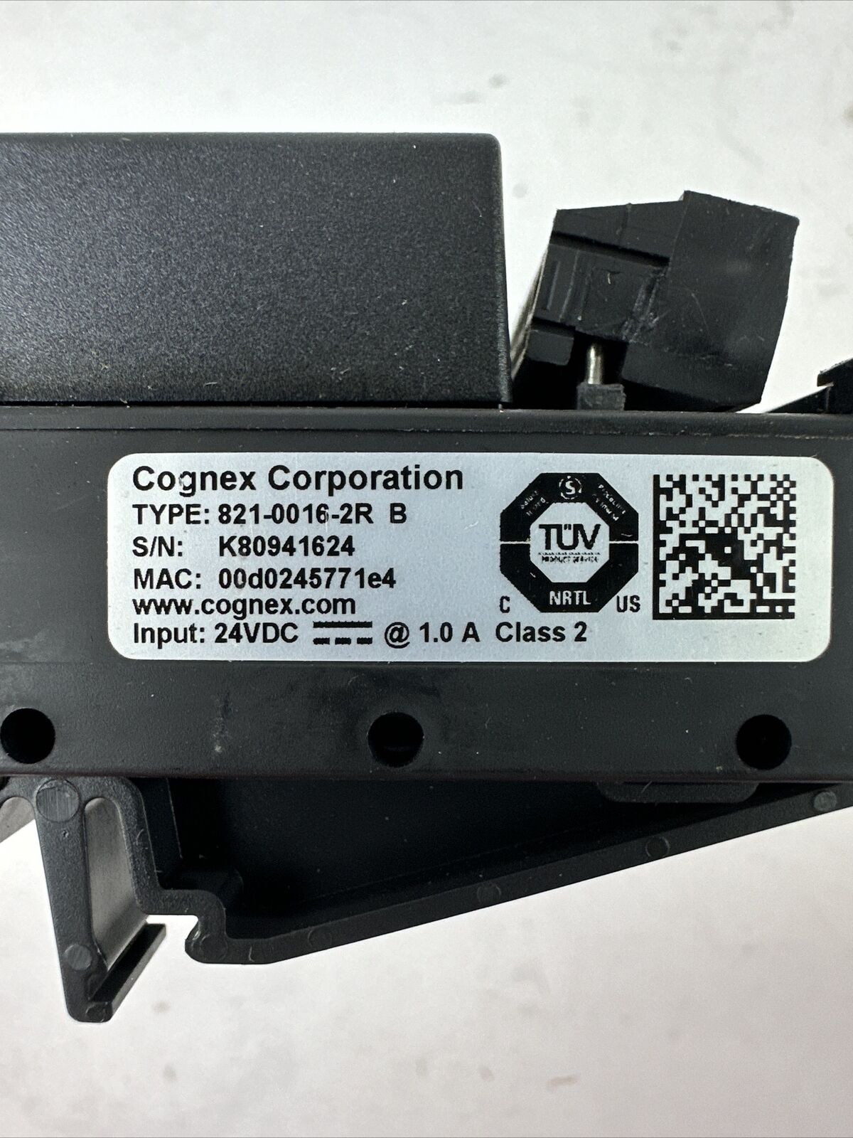 COGNEX CIO-MICRO 825-0034-2R B I/O MODULE 24VDC 1.0A CLASS 2