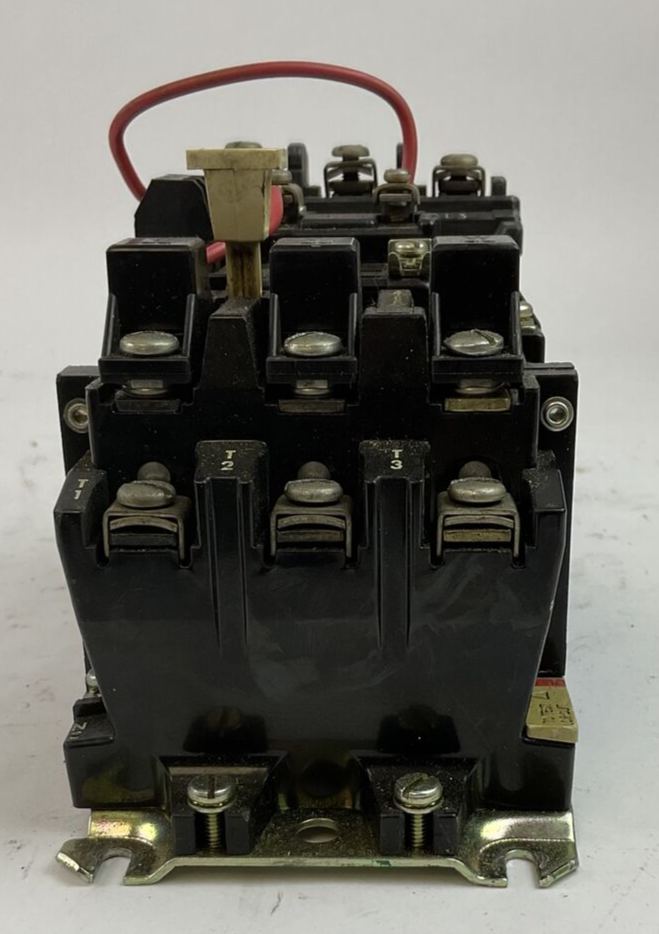 ALLEN BRADLEY 509-BOD SER B 600VAC 27A 10HP COIL 115-120V W44 HEATERS 509-B0D