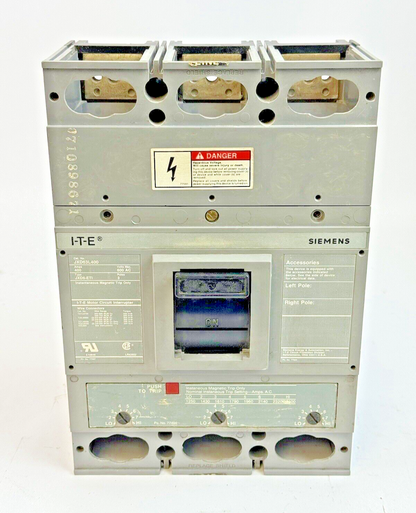 ITE / SIEMENS - JXD63L400 - MAGNETIC TRIP CIRCUIT BREAKER - 400 A/3 POLE/600 VAC