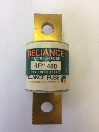 RELIANCE RFN400 RECTIFIER FUSE 400 AMP 250 VOLTS
