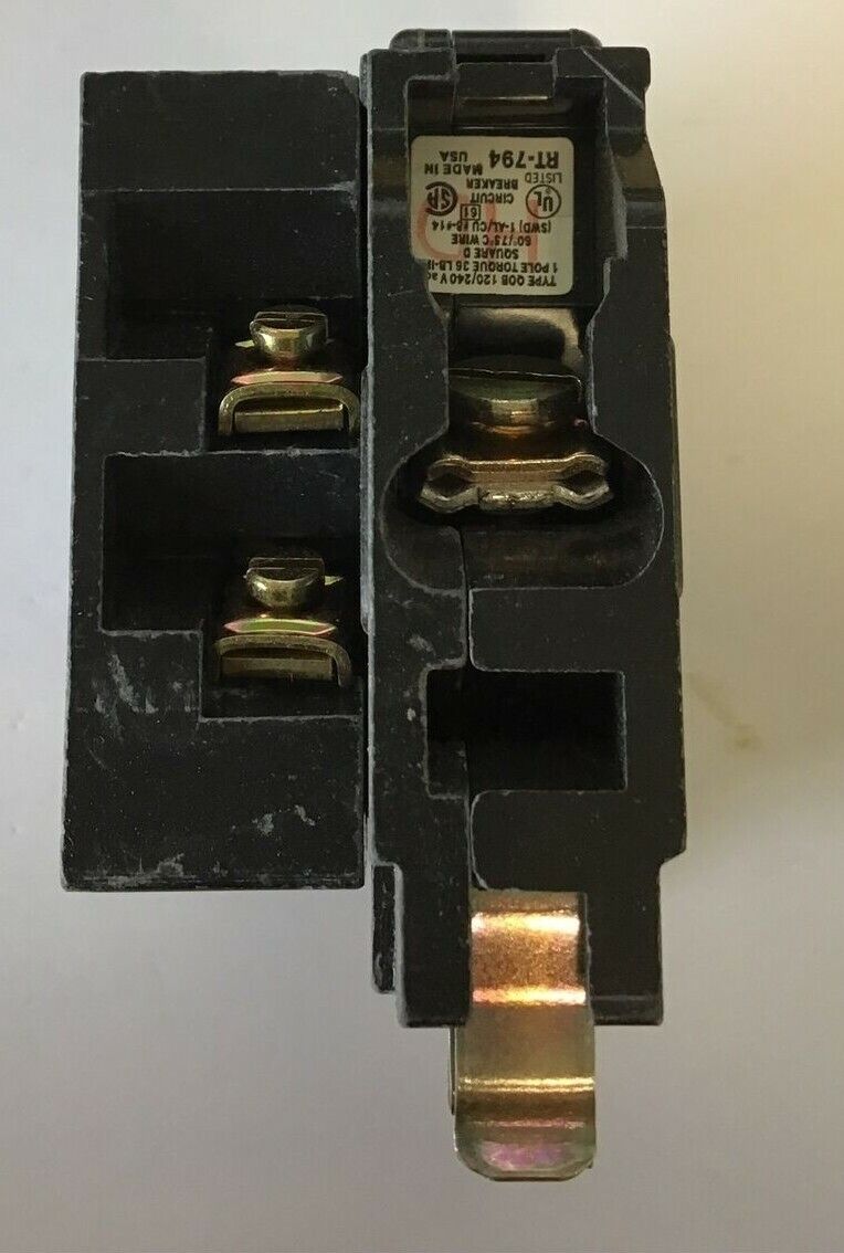 SQUARE D QOB1201200 CIRCUIT BREAKER 20A 120/240VAC 50/60HZ