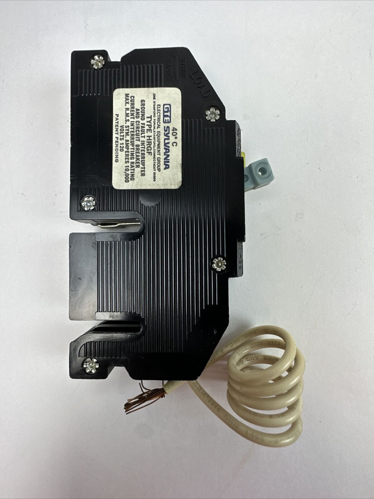 SYLVANIA HRGF-15 QR LINE CIRCUIT BREAKER 15AMP 1POLE 120VAC TYPE R38