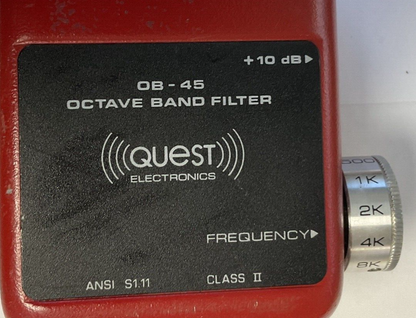 QUEST ELECTRONICS OB-45 OCTAVE BAND FILTER