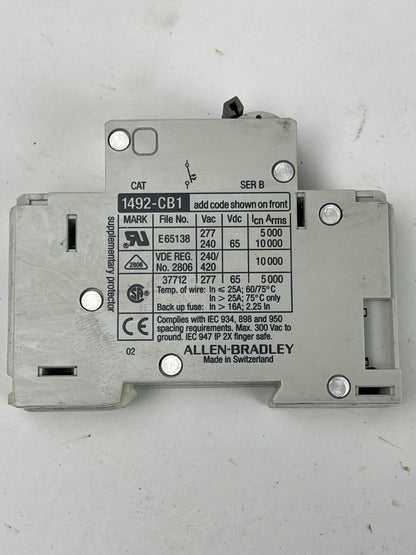 ALLEN BRADLEY - 1492-CB1 *LOT OF 5* -1A, 3A, 3A, 4A, 5A -G 010, G030, G040, G050