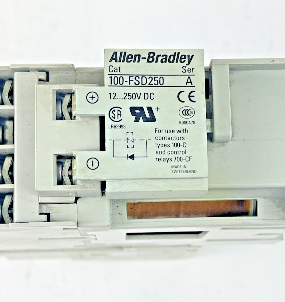 ALLEN BRADLEY -193-EEDB SER. B - 100-C09Z*10 A 25V -100-F B - 100-FSD250 A COMBO