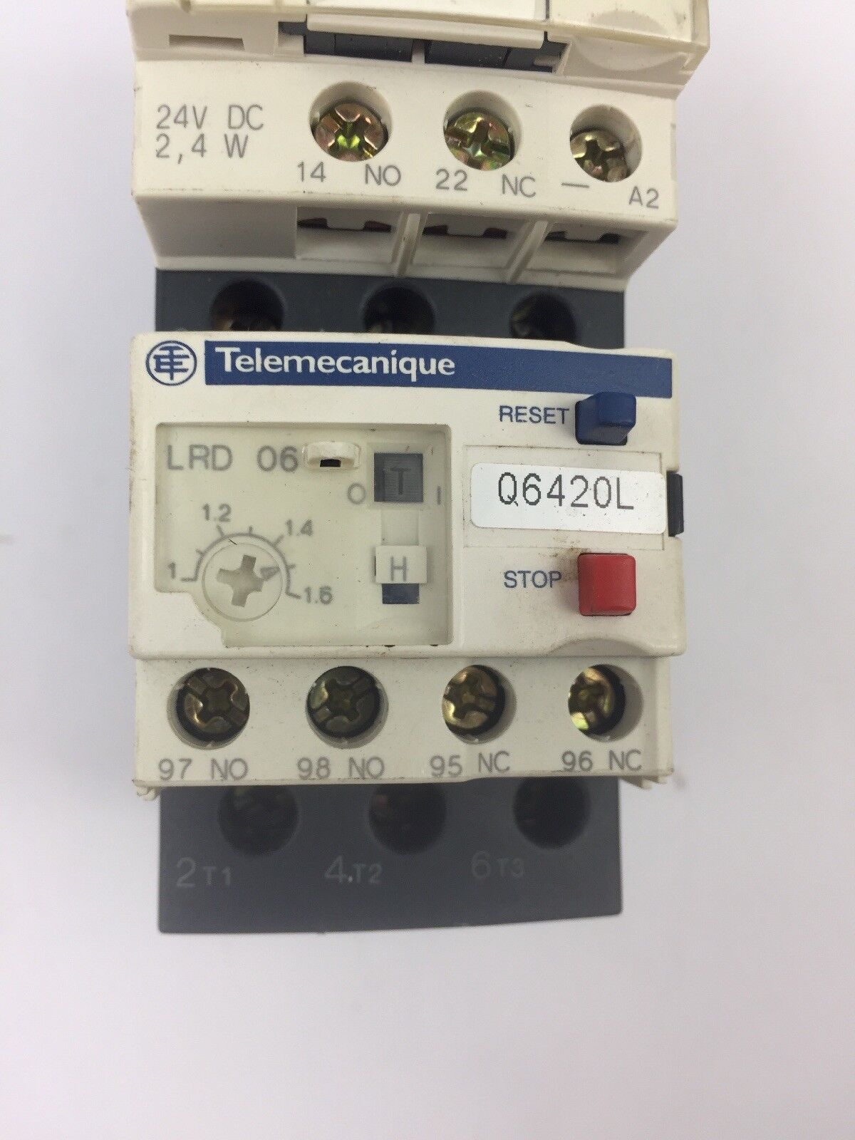 TELEMECANIQUE LC1D09BL CONTACTOR LRD06 OVERLOAD RELAY LAD4TBDL 24V