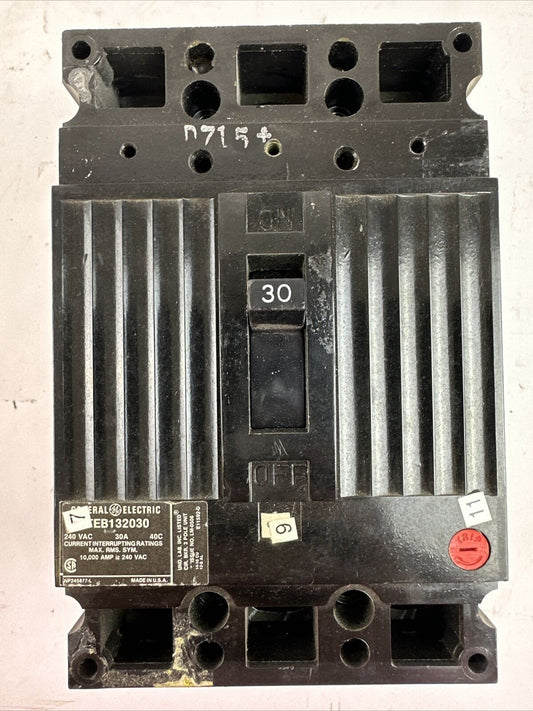 GE TEB132030 CIRCUIT BREAKER 240VAC 30A 3POLE