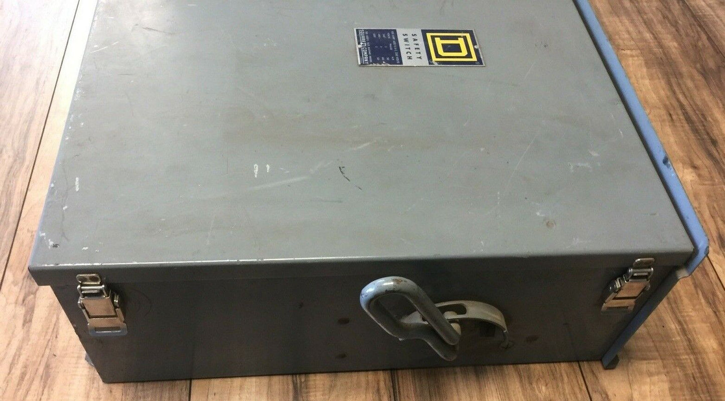 SQUARE D H81643ND NON FUSIBLE SAFETY SWITCH SERIES A2 100A 600VAC 60HP 6 POLE
