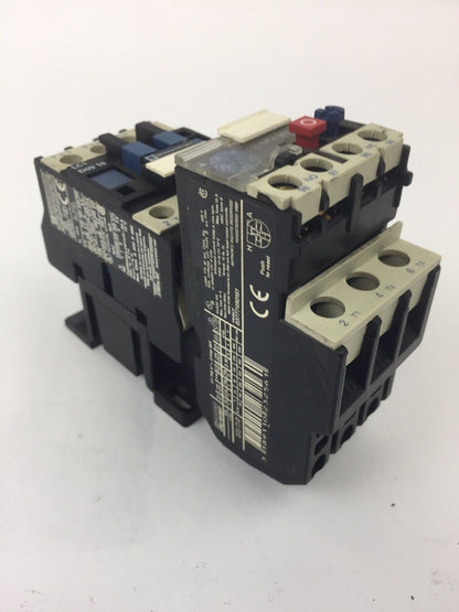 TELEMECANIQUE LC1 D09 10 CONTACTOR 600 VAC 3 PHASE W/ LR2 D1307 OVERLOAD RELAY