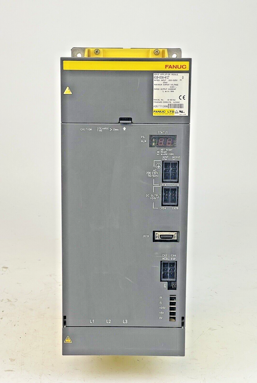 FANUC - A06B-6096-H107 - SERVO DRIVE - 283-325V, 22kW, 98 A