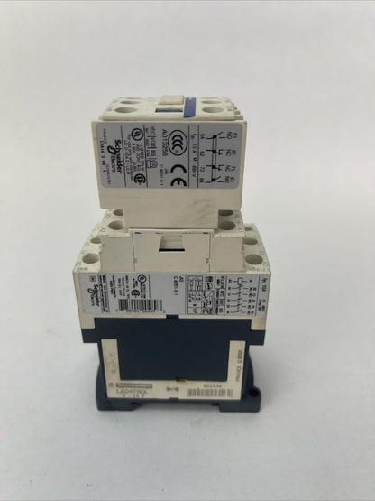 TELEMECANIQUE CAD50BD CONTACTOR 10A 600VAC COIL 24VDC LAD4TBDL 5-24V LADN22 LA1