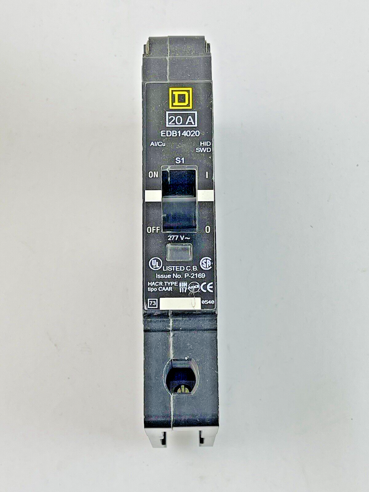 SQUARE D **LOT OF 10** - EDB14020 - 20A/1 POLE/277 VAC/BOLT ON/TYPE HACR - NEW