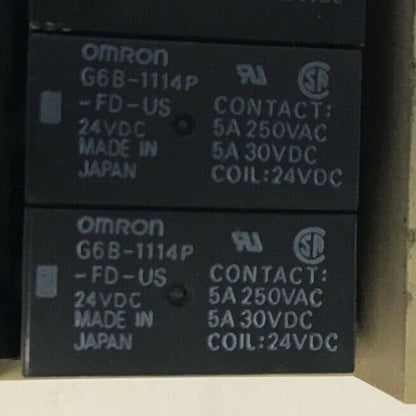 OMRON G6B-4BND RELAY TERMINAL BLOCK 24VDC 5A 250VAC***LOTOF5***
