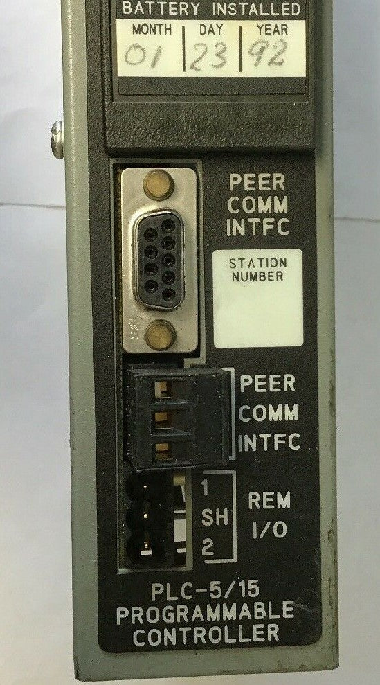 ALLEN BRADLEY 1785-LT B PLC-5/15 PROCESSOR MODULE 2.5A AT 5VDC SER.B REV.R