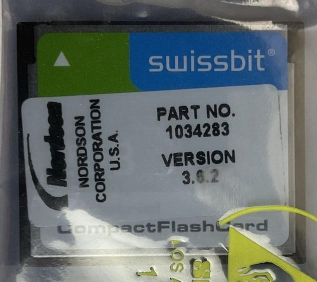 NORDSON 1034283 VERSION 3.6.2 SWISSBIT SFCF2048H1BK1TO-I-DT-553-SMA COMPACT