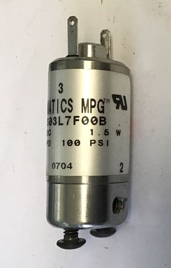 ASCO HS03L7F00B NUMATICS MPG 24VDC 100PSI SOLENOID VALVE