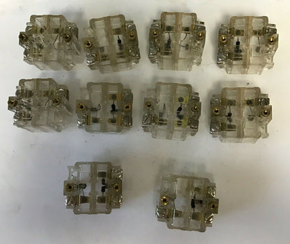 RUNDEL IDEC PR4 CONTACT BLOCK***LOTOF10***