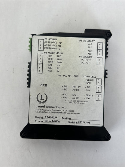 LAUREL ELECTRONICS LTA200JF TRANSMITTER 85-264VAC *PARTS*