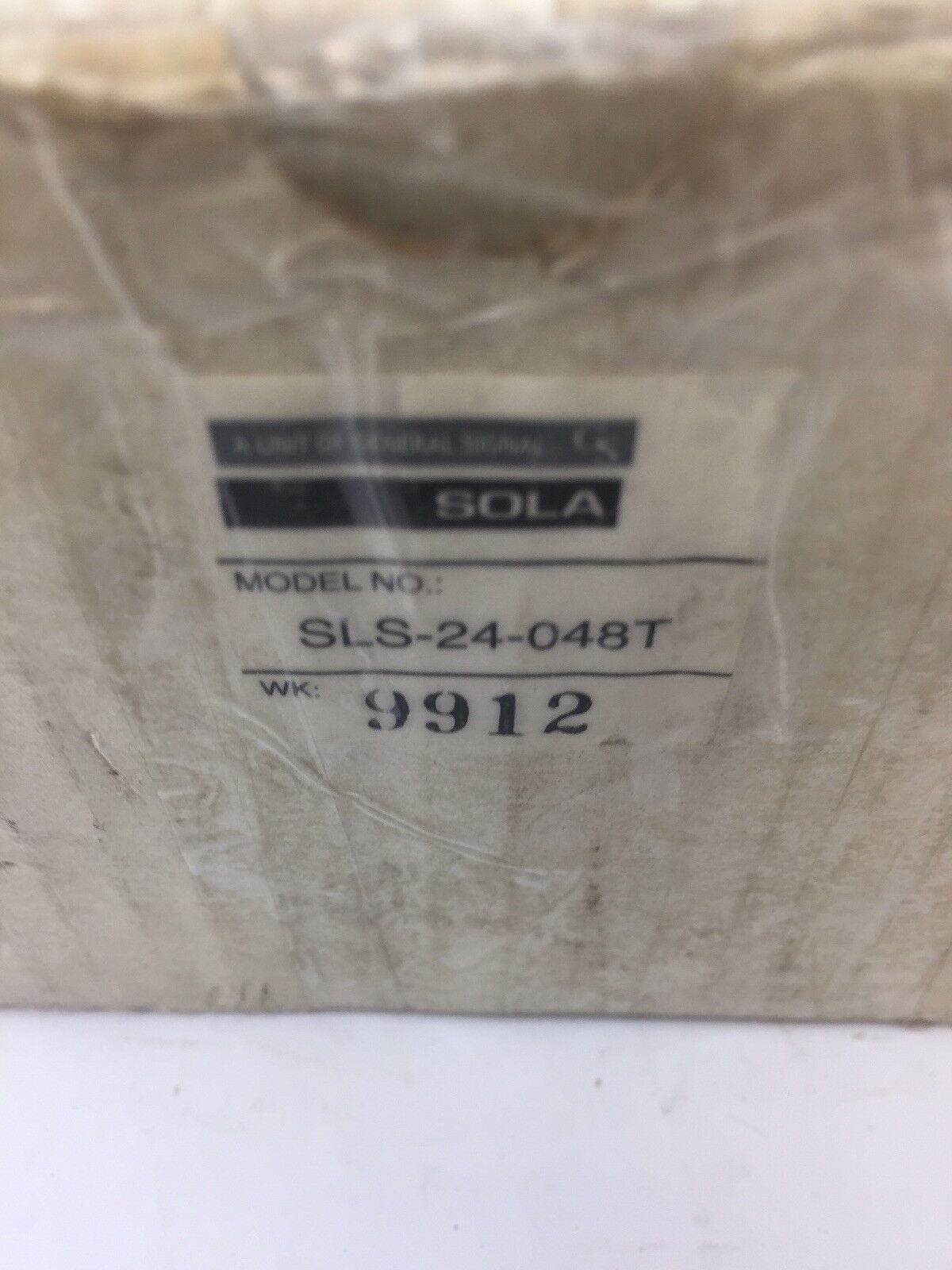 SOLA SLS-24-048T REGULATED POWER SUPPLY 240VAC 63HZ OUTPUT 24VDC