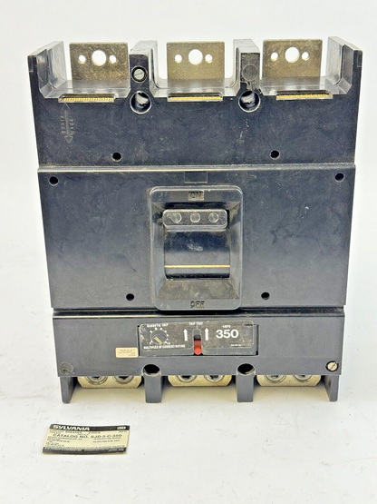 GTE/ SYLVANIA - SJD-3-C-350 - CIRCUIT BREAKER - TYPE AJD, 350 A, 240 VAC, 3 POLE