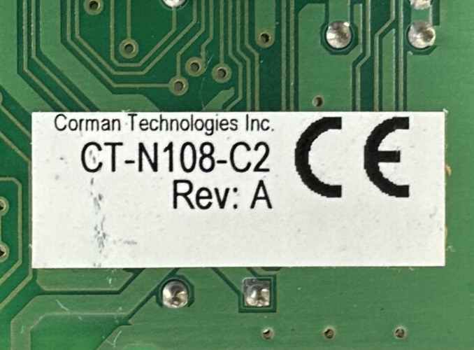 CORMAN TECHNOLGIES CT-N108-C2 REV A CIRCUIT BOARD