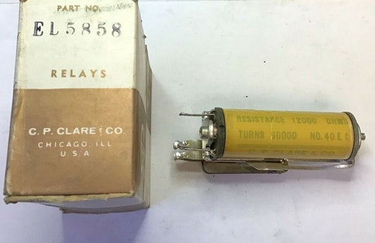 CLARE EL5858 RELAY RESISTANCE 12000 OHMS