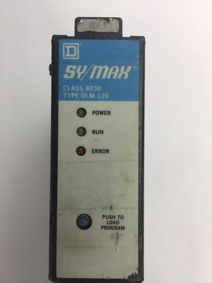 SQUARE D SY/MAX 8030 DLM-120 D-LOG DATA CONTROLLER SERIES F 5 VDC 800 MA