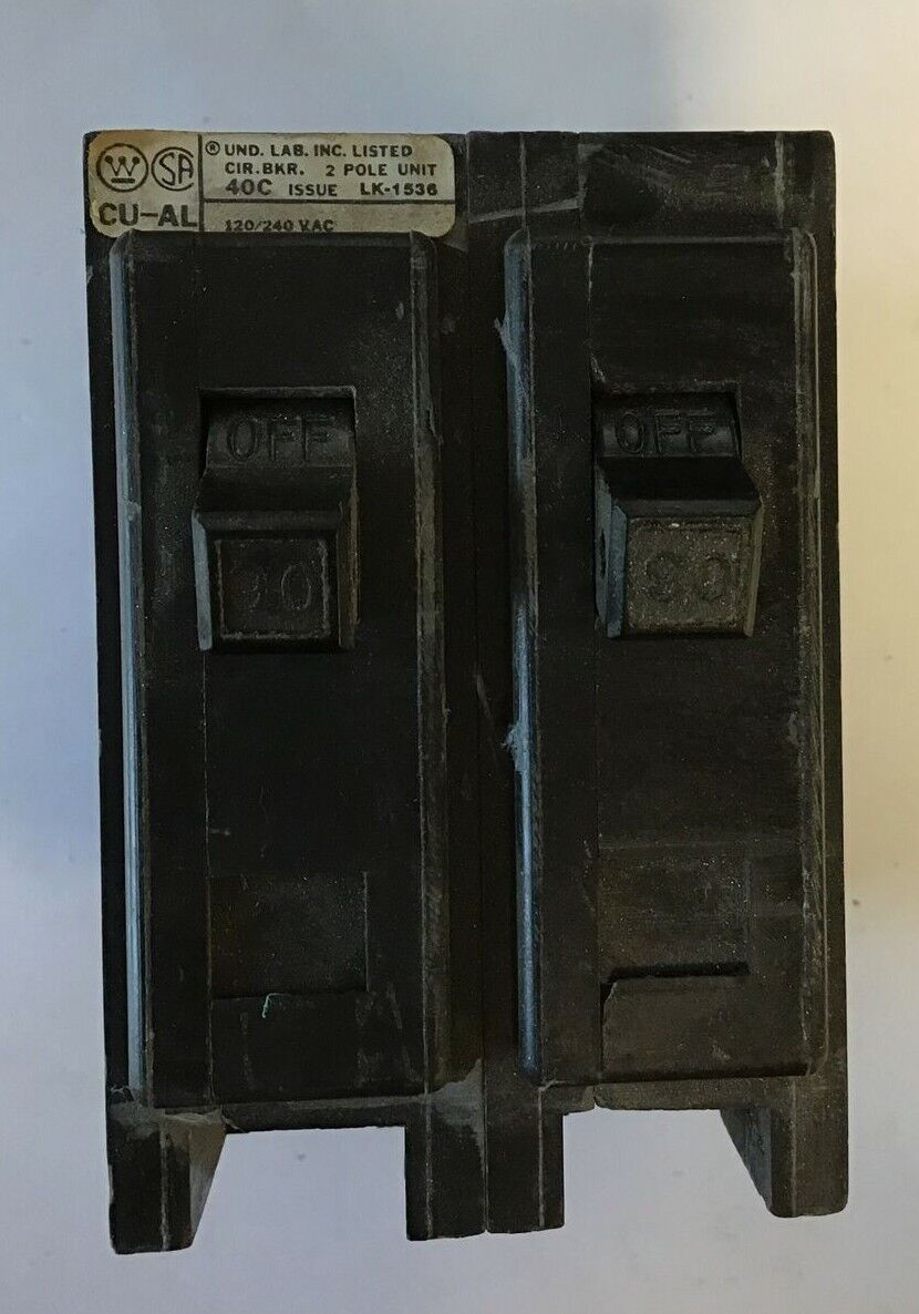 WESTINGHOUSE QPHW2090 CIRCUIT BREAKER 120/240VAC 2POLE 90AMP