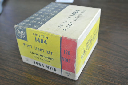 ALLEN-BRADLEY 1484-N116 - PILOT LIGHT KIT - 120V - COVER-MOUNT - NEW SURPLUS