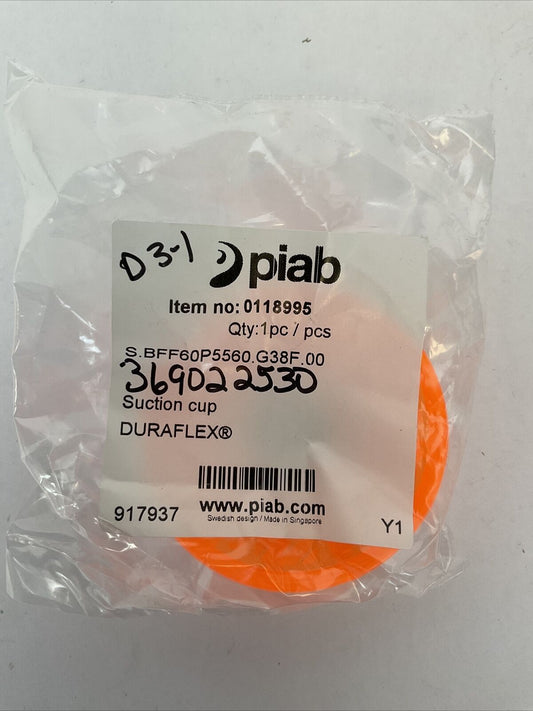 PIAB 0118995 S.BFF60P5560.G38F.00 SUCTION CUP DURAFLEX