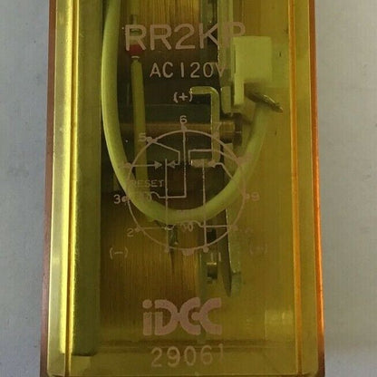 IDEC RR2KP 120VAC PLUG IN  RELAY 7.5A