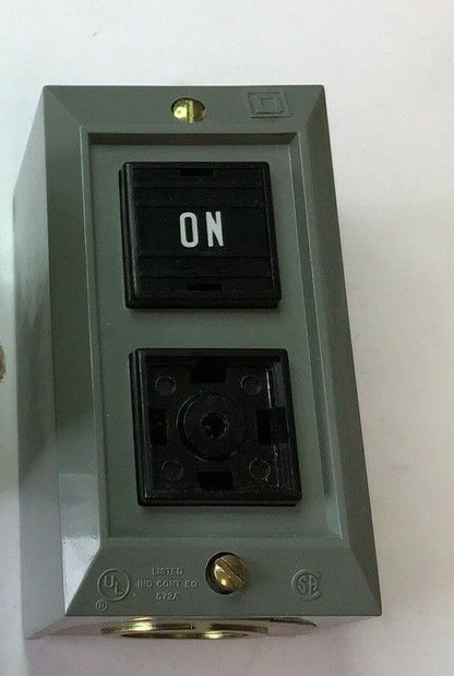 SQUARE D 9001 BG-210 ON-OFF PUSHBUTTON SER.A ***MISSING OFF COVER PLATE***